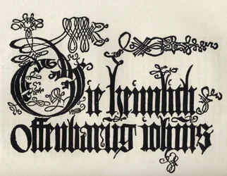 Titelseite zur Apokalypse des Heiligen Johannes, aus 